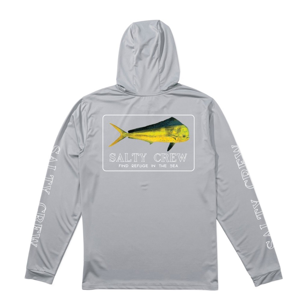 Salty Crew Golden Mahi Hood Sunshirt Silver in the group Clothes & Shoes / UV Clothing at Sportfiskeprylar.se (9334966016364r)