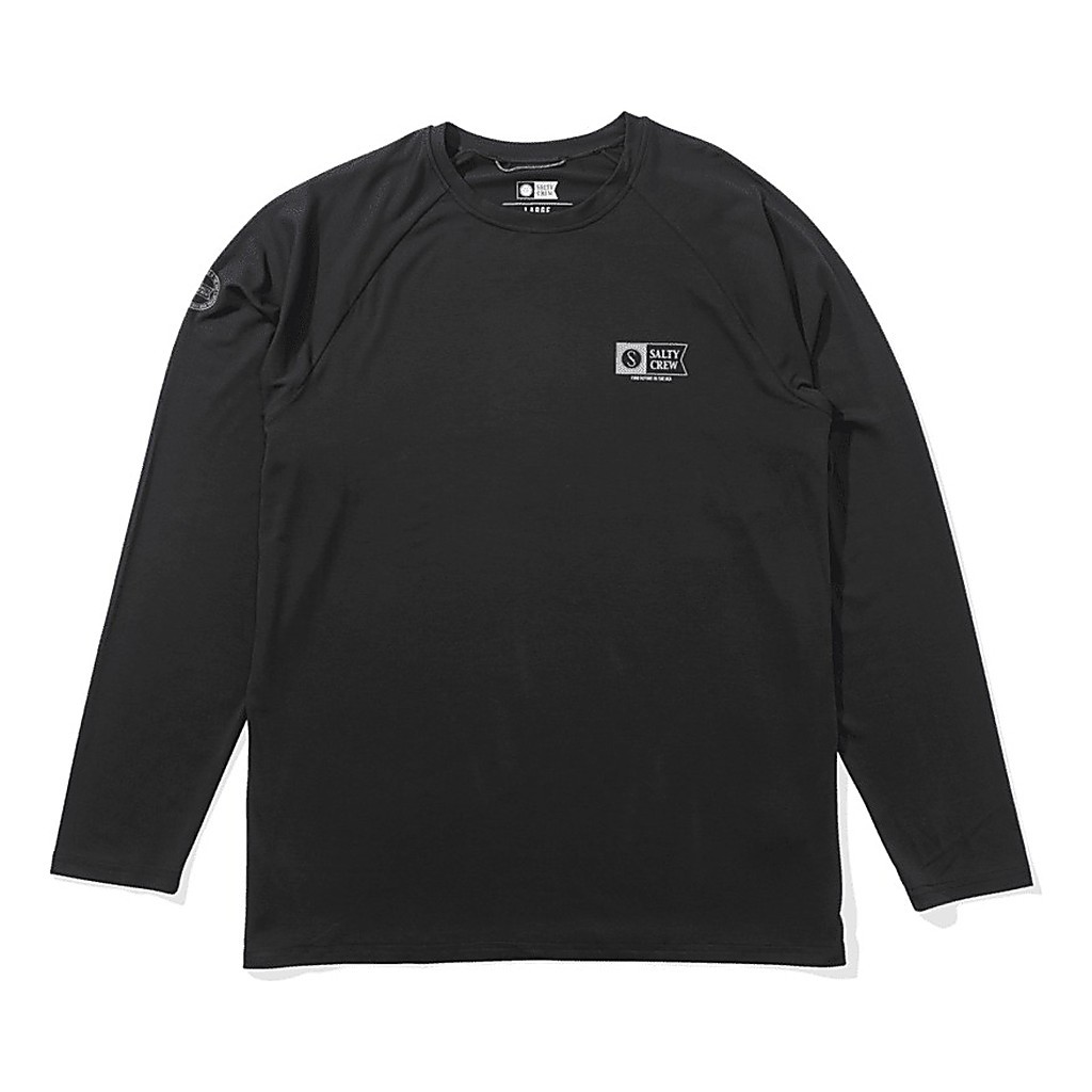 Salty Crew Mariner Ls Tech Tee Charcoal in the group Clothes & Shoes / Clothing / Sweaters / Long-sleeved T-shirts at Sportfiskeprylar.se (9334966016708r)