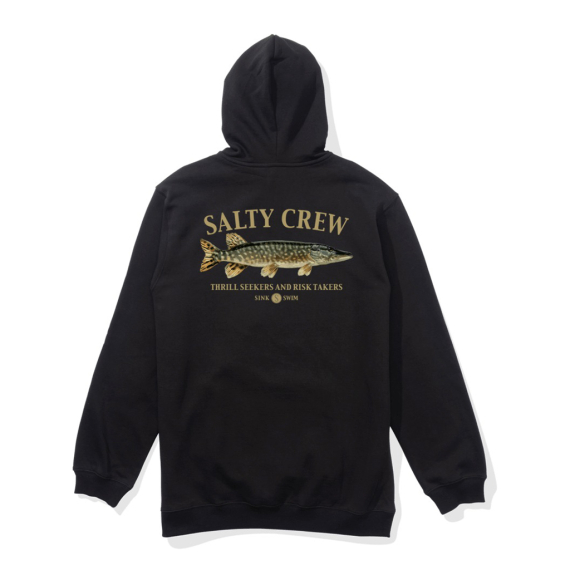 Salty Crew Euro Pike Hood Fleece Black in the group Clothes & Shoes / Clothing / Sweaters / Hoodies at Sportfiskeprylar.se (9334966187569r)