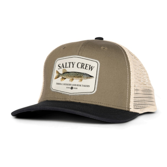 Salty Crew Euro Pike Trucker Oliveblack in the group Clothes & Shoes / Caps & Headwear / Caps at Sportfiskeprylar.se (9334966200008)