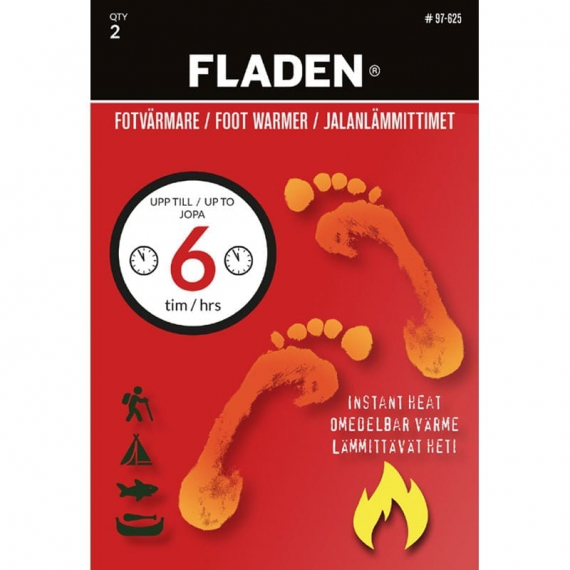 Fladen Fotvärmare 7cm x 9cm (2-pack) in the group Outdoor / Other Outdoor Equipment / Hand Warmers & Foot Warmers at Sportfiskeprylar.se (97-625)