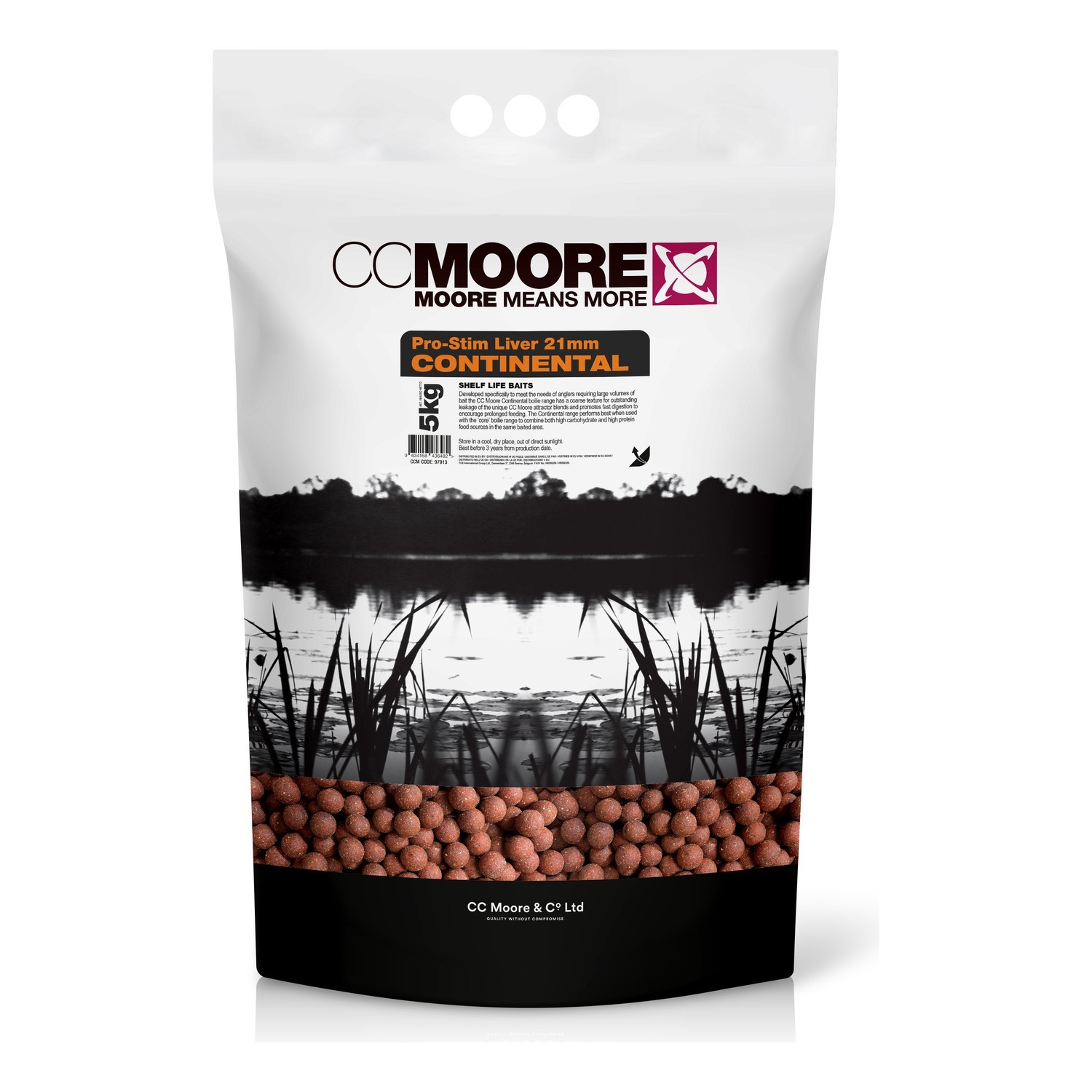 CC Moore Continental Boilies 21mm 5kg - Pro-Stim Liver