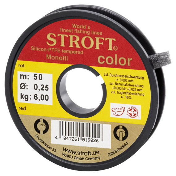 Stroft Red 50m in the group Lines / Monofilament Lines at Sportfiskeprylar.se (9813Rr)