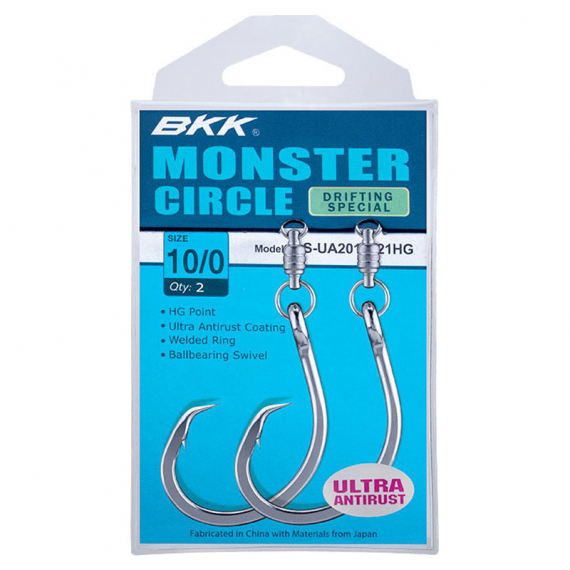 BKK Monster Circle Drifting Special Saltwater Hook - 10/0 in the group Hooks & Terminal Tackle / Hooks / Circle Hooks at Sportfiskeprylar.se (A-BR-5614)