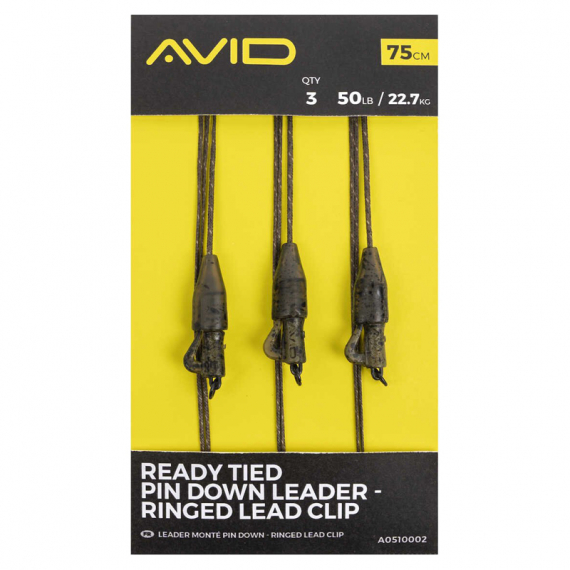 Avid Ready Tied Pin Down Leader - Ringed Lead Clip in the group Hooks & Terminal Tackle / Rig Accessories / Lead Clips at Sportfiskeprylar.se (A0510002)