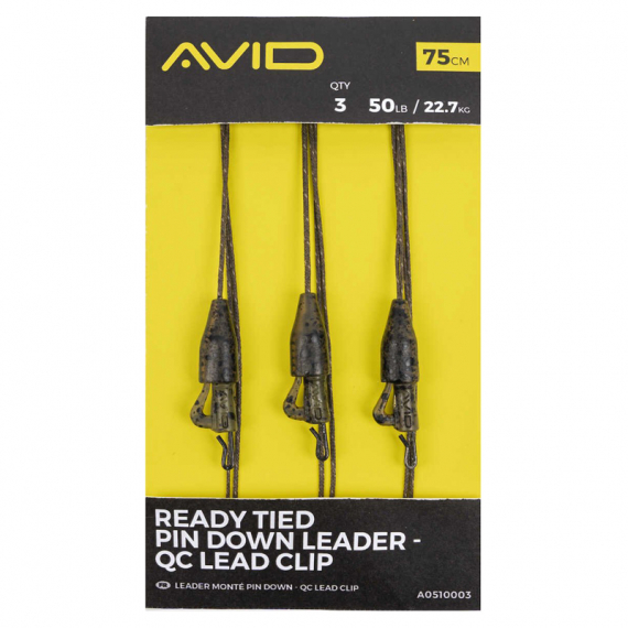 Avid Ready Tied Pin Down Leader in the group Hooks & Terminal Tackle / Rig Accessories / Lead Clips at Sportfiskeprylar.se (A0510003r)