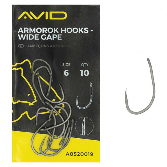 Avid Armorok Wide Gape Barbed in the group Hooks & Terminal Tackle / Hooks / Specimen Hooks at Sportfiskeprylar.se (A0520017r)