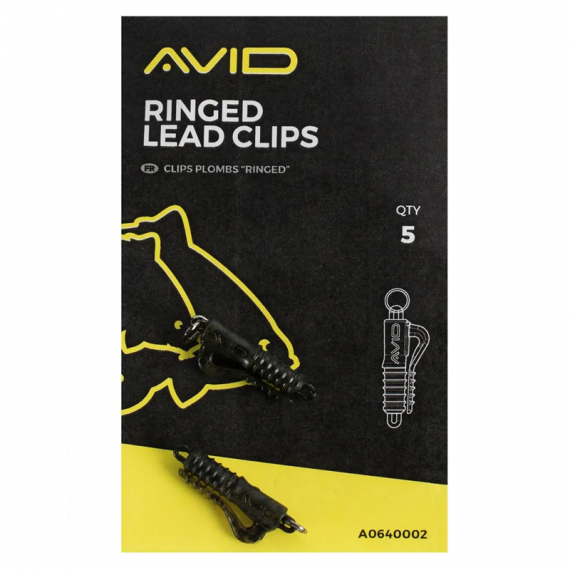 Avid Terminal Tackle Ringed Lead Clip (10pcs) in the group Hooks & Terminal Tackle / Rig Accessories / Lead Clips at Sportfiskeprylar.se (A0640002)