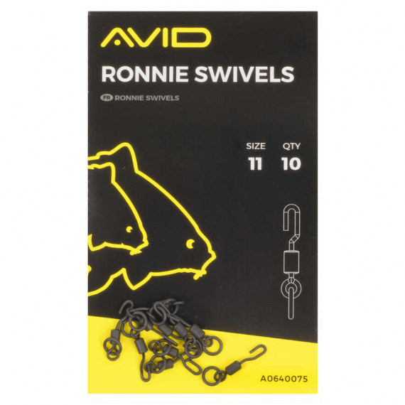 Avid Ronnie Swivels (10pcs) in the group Hooks & Terminal Tackle / Swivels / Single Swivels at Sportfiskeprylar.se (A0640075)