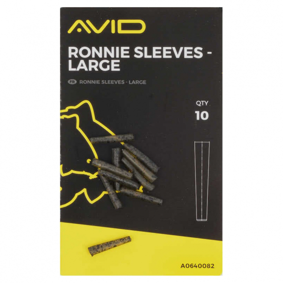 Avid Ronnie Sleeve - Large (10pcs) in the group Hooks & Terminal Tackle / Rig Accessories / Shrink Tubing & Sleeves at Sportfiskeprylar.se (A0640082)