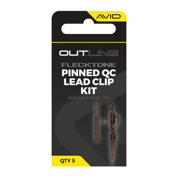 Avid Outline FleckTone Pinned QC Lead Clip Kit in the group Hooks & Terminal Tackle / Rig Accessories / Other Rig Accessories at Sportfiskeprylar.se (A0640117)