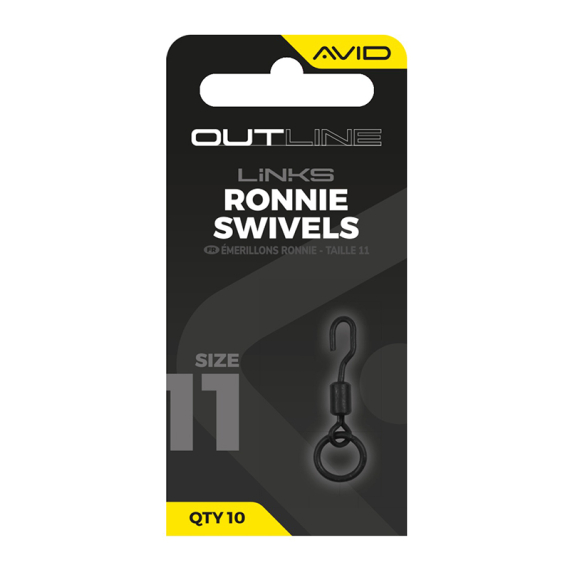 Avid Outline Ronnie Swivels - Size 11 in the group Hooks & Terminal Tackle / Rig Accessories / Other Rig Accessories at Sportfiskeprylar.se (A0640138)