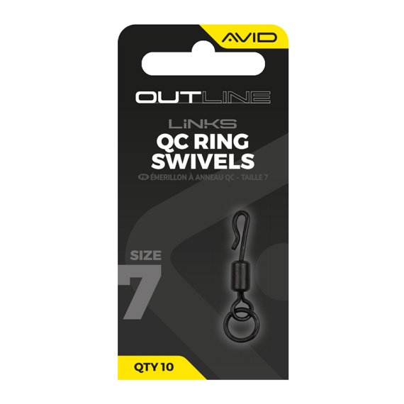 Avid Outline QC Ring Swivel - Size 7 in the group Hooks & Terminal Tackle / Rig Accessories / Other Rig Accessories at Sportfiskeprylar.se (A0640140)