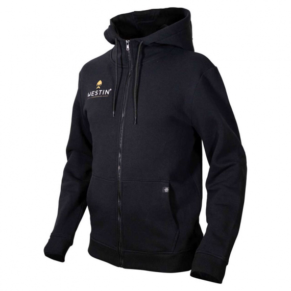 Westin Original Zip Hoodie Black in the group Clothes & Shoes / Clothing / Sweaters / Hoodies at Sportfiskeprylar.se (A116-386-Sr)