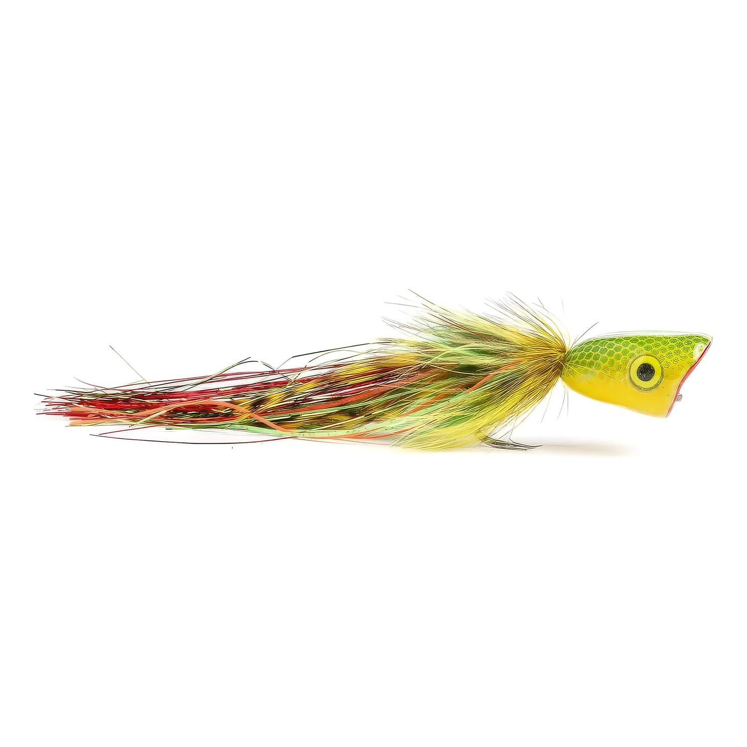 Vision Pike - Surface Seducer Double Popper Green/Yellow fly #6/0 in the group Lures / Flies / Pike Flies at Sportfiskeprylar.se (A168606398-60)