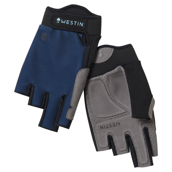 Westin Drip UPF Half Finger Glove Petrol Blue in the group Clothes & Shoes / Clothing / Gloves at Sportfiskeprylar.se (A169-841-Lr)