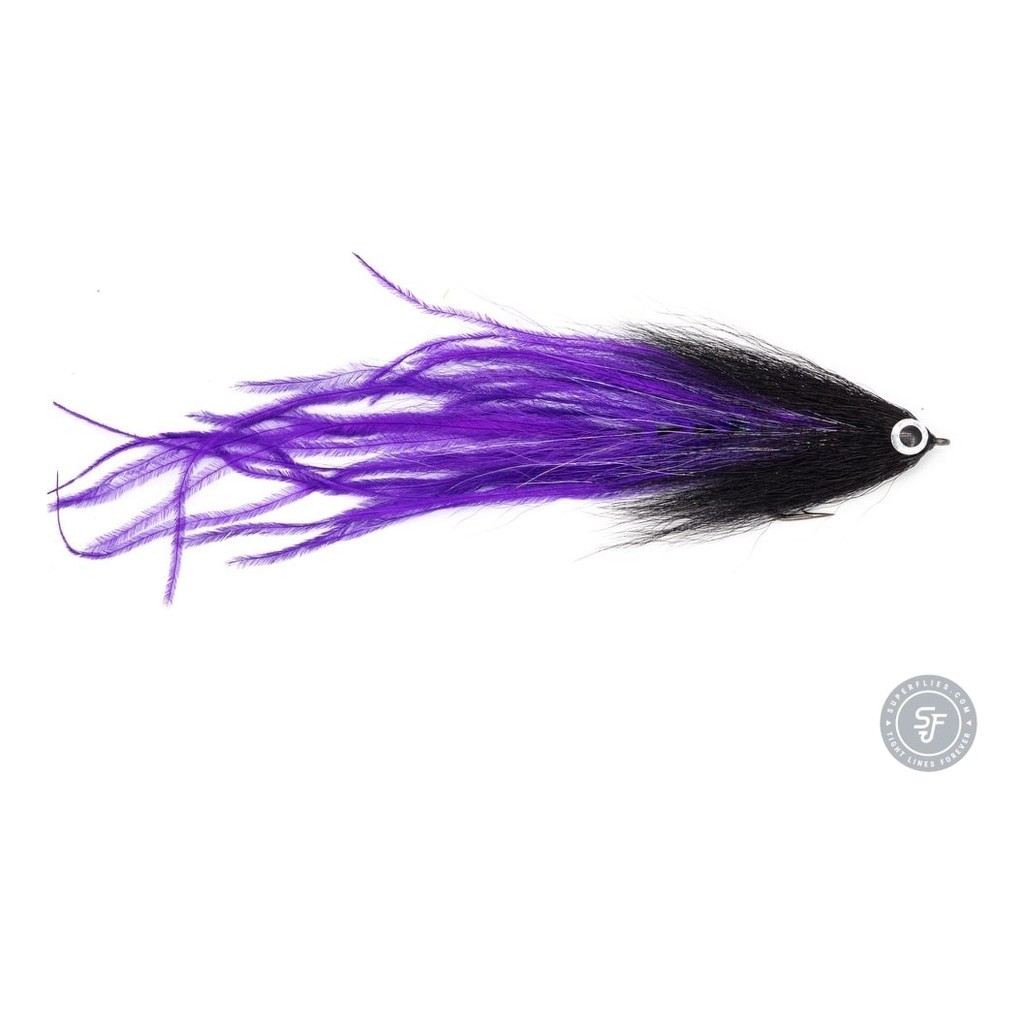 Vision Pike - Beast Black/Purple fly #6/0 in the group Lures / Flies / Pike Flies at Sportfiskeprylar.se (A276900147-60)