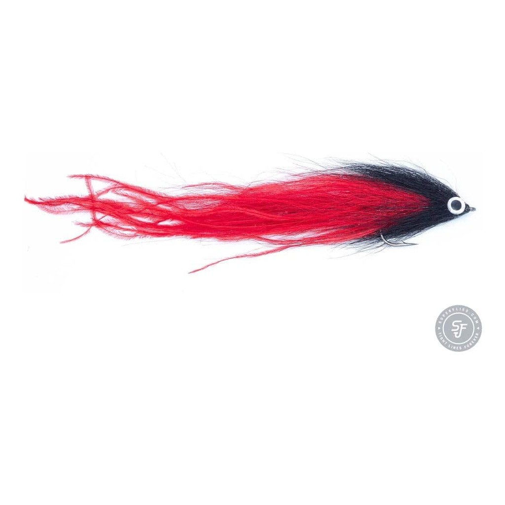 Vision Pike - Beast Black/Red fly #6/0 in the group Lures / Flies / Pike Flies at Sportfiskeprylar.se (A276900149-60)