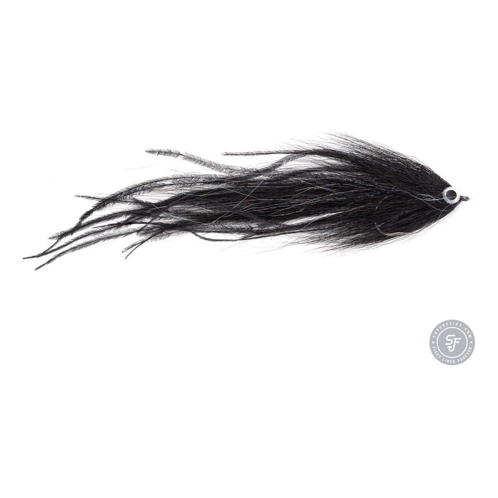 Vision Pike - Beast Black fly #6/0 in the group Lures / Flies / Pike Flies at Sportfiskeprylar.se (A276900152-60)