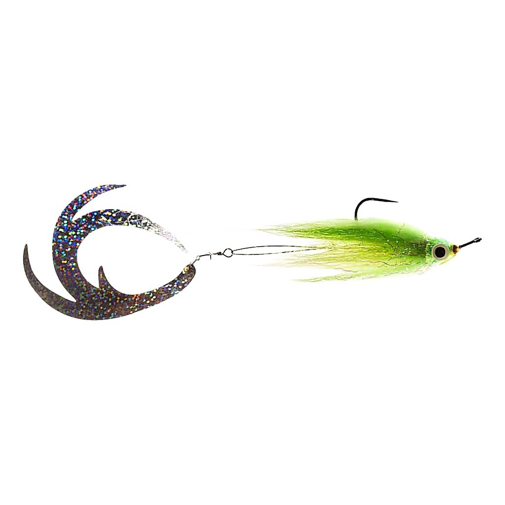 Vision Pike - Jig Dragontail Fl Yellow/Chartreuse fly #4/0 in the group Lures / Flies / Pike Flies at Sportfiskeprylar.se (A276900232-40)