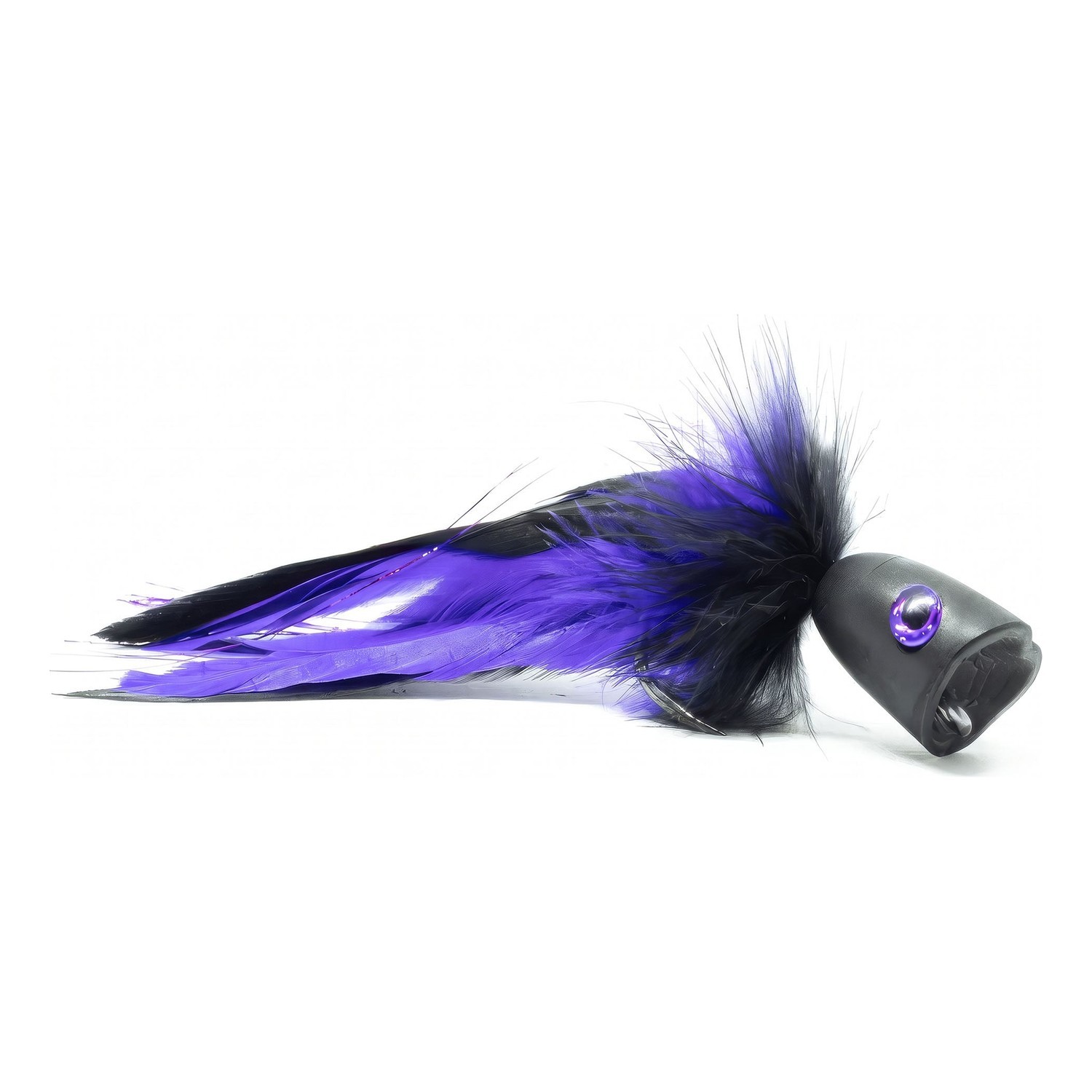 Vision Pike - Surface Seducer Double Popper Purple/Black fly #6/0 in the group Lures / Flies / Pike Flies at Sportfiskeprylar.se (A276909541-60)