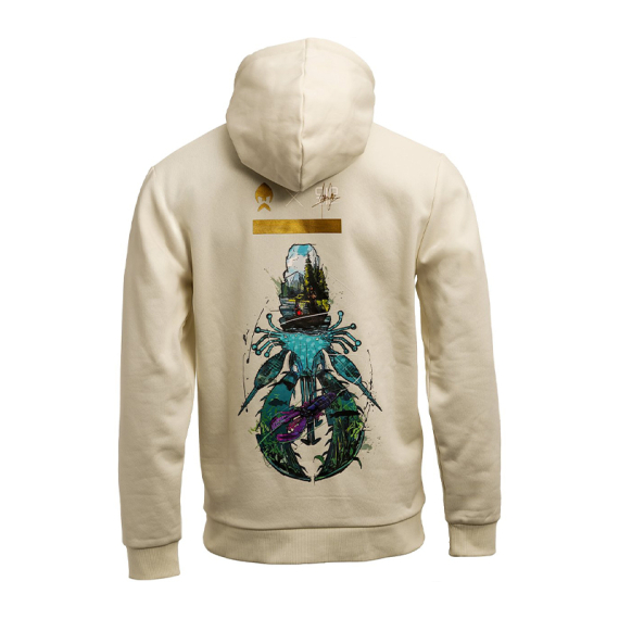 Westin Crecraw Hoodie Beige in the group Clothes & Shoes / Clothing / Sweaters / Hoodies at Sportfiskeprylar.se (A314-1426-Sr)
