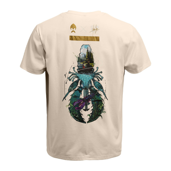 Westin Crecraw T-Shirt Beige in the group Clothes & Shoes / Clothing / T-shirts at Sportfiskeprylar.se (A316-1426-Sr)