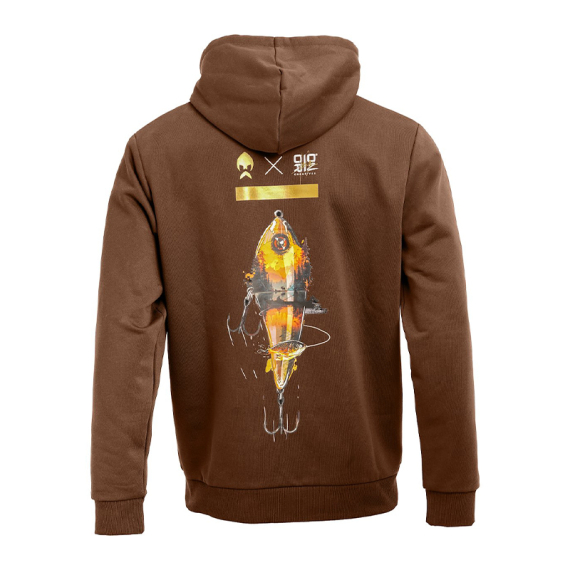 Westin Swimlure Hoodie Dark Brown in the group Clothes & Shoes / Clothing / Sweaters / Hoodies at Sportfiskeprylar.se (A319-1447-Sr)