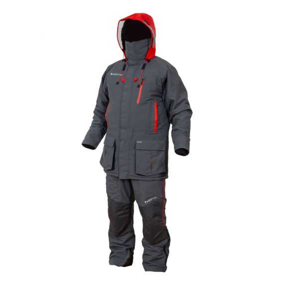 Westin W4 Winter Suit Extreme XXL Steel Grey in the group Clothes & Shoes / Clothing / Fishing Suits at Sportfiskeprylar.se (A51-399-XXL)