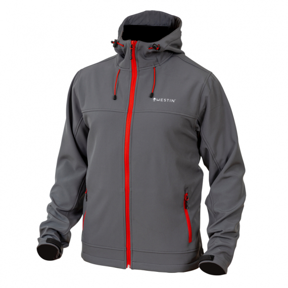 Westin W4 Softshell Jacket Steel Grey in the group Clothes & Shoes / Clothing / Jackets / Fleece Jackets at Sportfiskeprylar.se (A52-399-Sr)