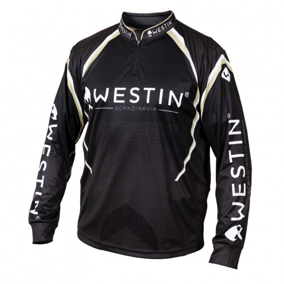 Westin LS Tournament Shirt Black/Grey in the group Clothes & Shoes / Clothing / Sweaters at Sportfiskeprylar.se (A72-507-Sr)