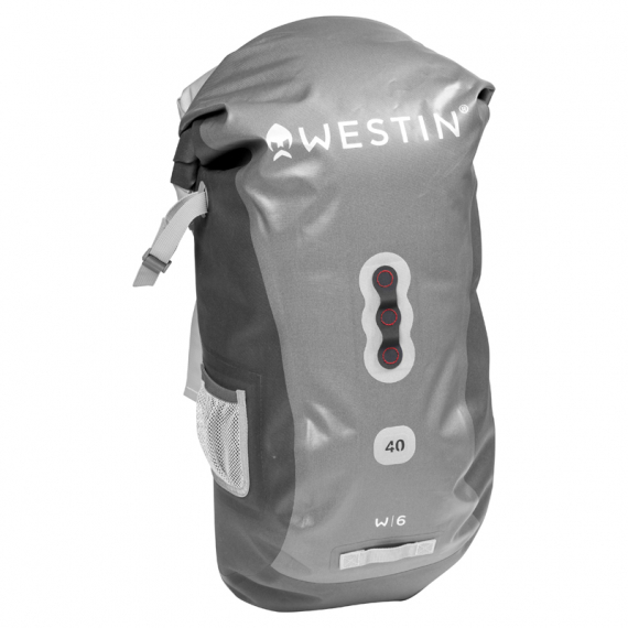 Westin W6 Roll-Top Backpack Silver/Grey 40L in the group Storage / Backpacks at Sportfiskeprylar.se (A81-595-40)
