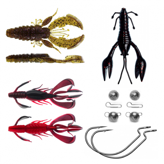 Crayfish Bundle - Perch in the group Lures / Softbaits / Craws & Creaturebaits / Craws at Sportfiskeprylar.se (ABBORRKIT3)