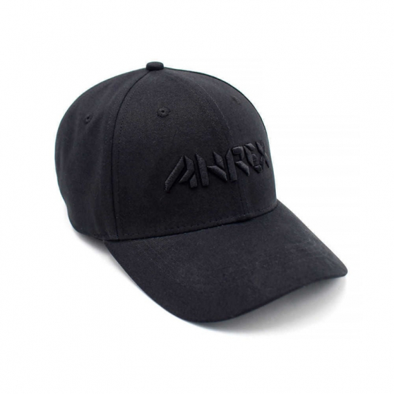 Ahrex Bold Script Cap - Black on Black in the group Clothes & Shoes / Caps & Headwear / Caps / Dad Caps at Sportfiskeprylar.se (ACA201)