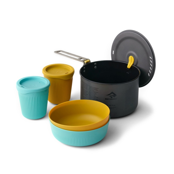 Sea To Summit Frontier UL One Pot Cook Set 2P, 5pcs in the group Outdoor / Camp Kitchen & Utensils / Pots & Pans / Pots at Sportfiskeprylar.se (ACK027031-122102)