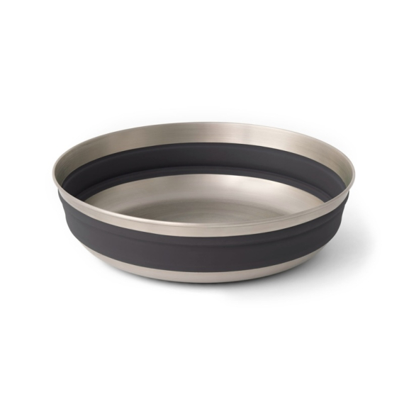 Sea To Summit Detour Stainless Steel Collapsible Bowl L Black in the group Outdoor / Camp Kitchen & Utensils / Plates & Bowls / Bowls at Sportfiskeprylar.se (ACK039011-060105)