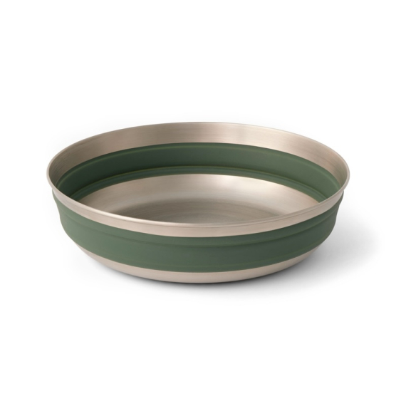 Sea To Summit Detour Stainless Steel Collapsible Bowl L Green in the group Outdoor / Camp Kitchen & Utensils / Plates & Bowls / Bowls at Sportfiskeprylar.se (ACK039011-062008)