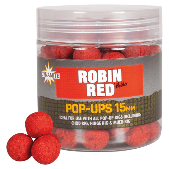 Dynamite Baits Robin Red Pop-Ups 15mm in the group Lures / Boilies, Hook Baits & Groundbait / Popups at Sportfiskeprylar.se (ADY040049)