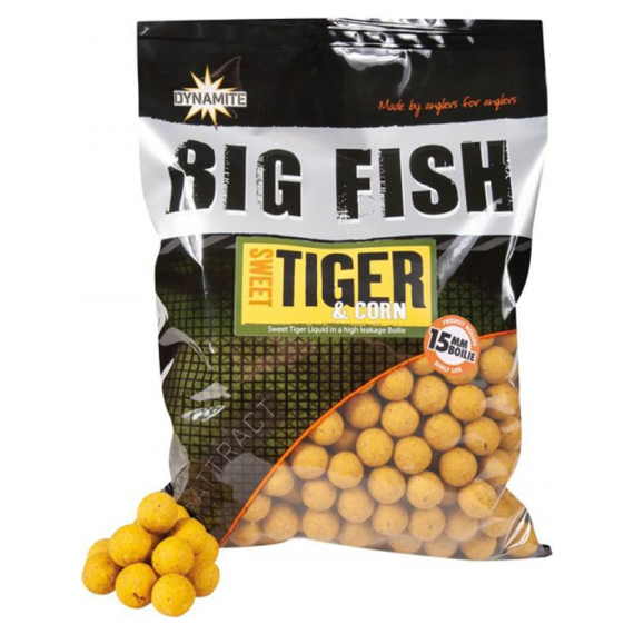 Dynamite Baits Big Fish Sweet Tiger & Corn Boilies 1,8kg in the group Lures / Boilies, Hook Baits & Groundbait / Boilies at Sportfiskeprylar.se (ADY041521r)