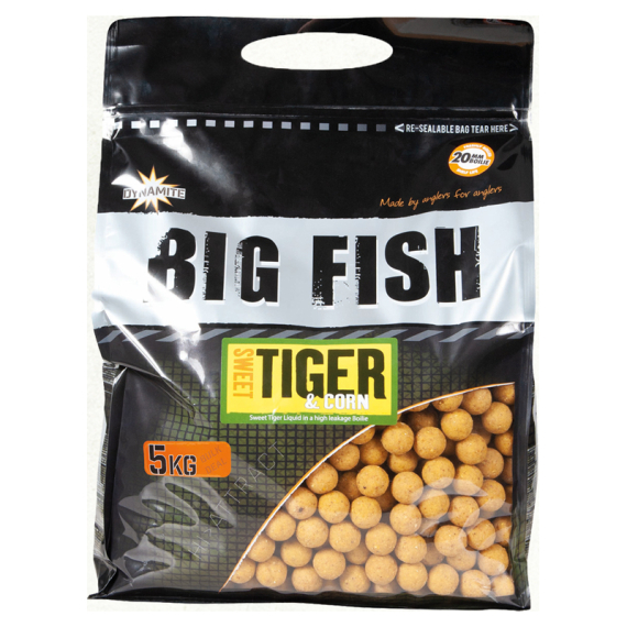 Dynamite Baits Big Fish Sweet Tiger & Corn Boilies 5kg in the group Lures / Boilies, Hook Baits & Groundbait / Boilies at Sportfiskeprylar.se (ADY041535r)