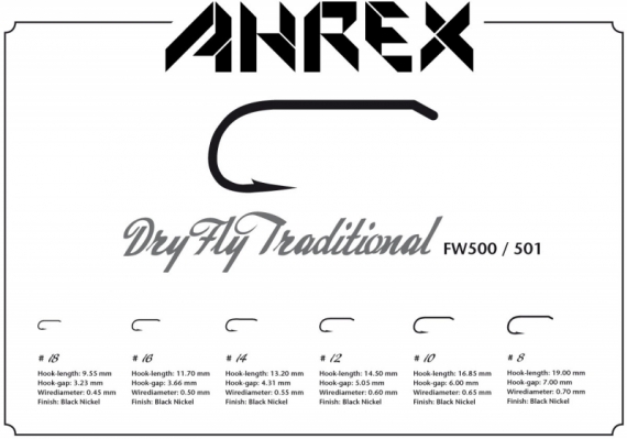 Ahrex FW501 - Dry Fly Traditional Barbless in the group Hooks & Terminal Tackle / Hooks / Fly Tying Hooks at Sportfiskeprylar.se (AFW501-8r)