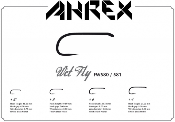 Ahrex FW581 - Wet Fly #6 in the group Hooks & Terminal Tackle / Hooks / Fly Tying Hooks at Sportfiskeprylar.se (AFW581-6)