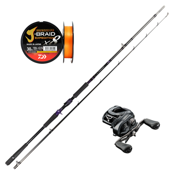 Daiwa Prorex Ags Baitcast 8\'4\'\' 170g Big Rubber Combo in the group Combos / Casting Combos / Baitcaster Combo Pike at Sportfiskeprylar.se (AGSBIGRUBBERTATULASET)