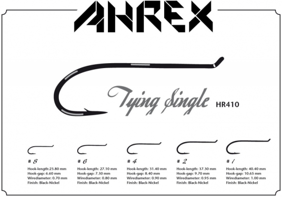 Ahrex HR410 - Tying Single #1 in the group Hooks & Terminal Tackle / Hooks / Fly Tying Hooks at Sportfiskeprylar.se (AHR410-1)