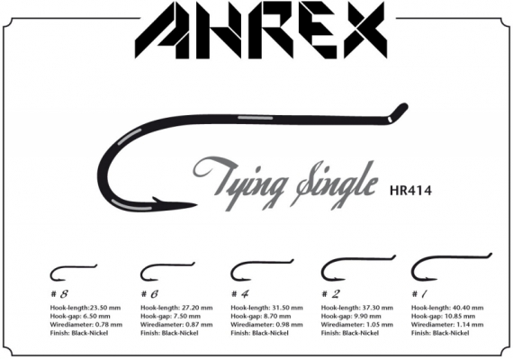 Ahrex HR414 - Tying Single in the group Hooks & Terminal Tackle / Hooks / Fly Tying Hooks at Sportfiskeprylar.se (AHR414-8r)