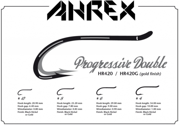 Ahrex HR420 - Progressive Double in the group Hooks & Terminal Tackle / Hooks / Fly Tying Hooks at Sportfiskeprylar.se (AHR420-8r)