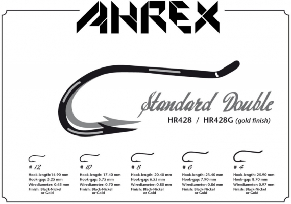 Ahrex HR428 - Tying Double #8 in the group Hooks & Terminal Tackle / Hooks / Fly Tying Hooks at Sportfiskeprylar.se (AHR428-8)