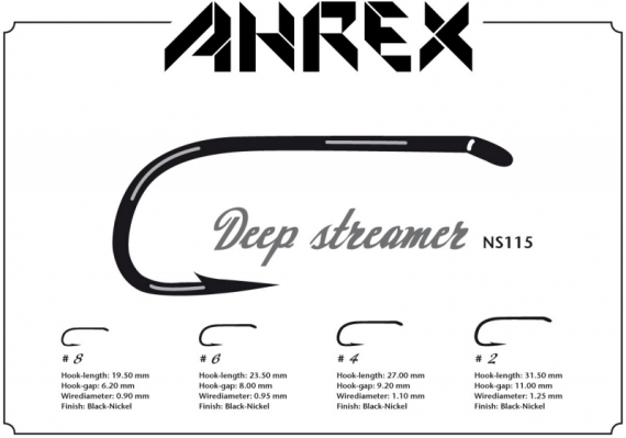Ahrex NS115 - Deep Streamer D/E #4 in the group Hooks & Terminal Tackle / Hooks / Fly Tying Hooks at Sportfiskeprylar.se (ANS115-4)