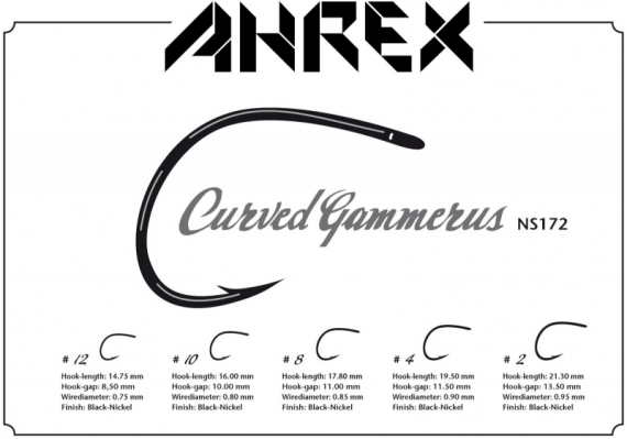 Ahrex NS172 - Curved Gammarus #4 in the group Hooks & Terminal Tackle / Hooks / Fly Tying Hooks at Sportfiskeprylar.se (ANS172-4)