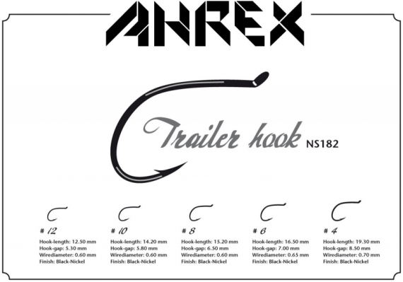Ahrex NS182 - Trailer Hook #6 in the group Hooks & Terminal Tackle / Hooks / Fly Tying Hooks at Sportfiskeprylar.se (ANS182-6)